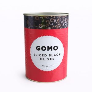 Gomo Sliced Black Olives 1x4.15Kg Unit